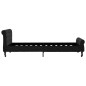 vidaXL Estructura de cama de terciopelo negro 100x200 cm