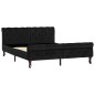 vidaXL Estructura de cama de terciopelo negro 140x200 cm