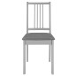 vidaXL Juego de muebles de comedor 5 piezas MDF gris vidaXL Juego de muebles de comedor 5 piezas MDF gris