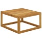 vidaXL Muebles de jardín 3 pzas cojines crema madera maciza de acacia vidaXL Muebles de jardín 3 pzas cojines crema madera maciza de acacia