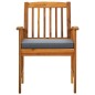 vidaXL Sillas de comedor jardín 2 uds con cojines madera maciza acacia vidaXL Sillas de comedor jardín 2 uds con cojines madera maciza acacia