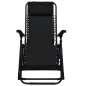 vidaXL Sillas plegables 2 unidades textilene negro vidaXL Sillas plegables 2 unidades textilene negro