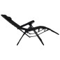 vidaXL Sillas plegables 2 unidades textilene negro vidaXL Sillas plegables 2 unidades textilene negro