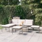 vidaXL Set de muebles de jardín 6 pzas y cojines ratán sintético gris vidaXL Set de muebles de jardín 6 pzas y cojines ratán sintético gris