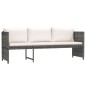 vidaXL Set de muebles de jardín 6 pzas y cojines ratán sintético gris vidaXL Set de muebles de jardín 6 pzas y cojines ratán sintético gris