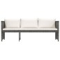 vidaXL Set de muebles de jardín 6 pzas y cojines ratán sintético gris vidaXL Set de muebles de jardín 6 pzas y cojines ratán sintético gris