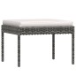 vidaXL Set de muebles de jardín 6 pzas y cojines ratán sintético gris vidaXL Set de muebles de jardín 6 pzas y cojines ratán sintético gris