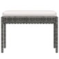 vidaXL Set de muebles de jardín 6 pzas y cojines ratán sintético gris vidaXL Set de muebles de jardín 6 pzas y cojines ratán sintético gris