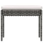 vidaXL Set de muebles de jardín 6 pzas y cojines ratán sintético gris vidaXL Set de muebles de jardín 6 pzas y cojines ratán sintético gris