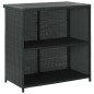 vidaXL Set mesa y sillas de bar jardín 3 piezas ratán sintético negro vidaXL Set mesa y sillas de bar jardín 3 piezas ratán sintético negro