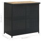vidaXL Set de mesa y sillas de bar jardín 3 pzas ratán sintético negro vidaXL Set de mesa y sillas de bar jardín 3 pzas ratán sintético negro