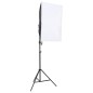 vidaXL Kit de estudio fotográfico con set de luces, fondo y reflector vidaXL Kit de estudio fotográfico con set de luces, fondo y reflector