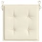 vidaXL Cojines de silla de jardín 4 uds tela Oxford crema 50x50x3 cm vidaXL Cojines de silla de jardín 4 uds tela Oxford crema 50x50x3 cm