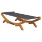vidaXL Tumbona con dosel madera curvada gris antracita 100x188,5x44 cm vidaXL Tumbona con dosel madera curvada gris antracita 100x188,5x44 cm
