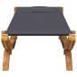 vidaXL Tumbona con dosel madera curvada gris antracita 100x188,5x44 cm vidaXL Tumbona con dosel madera curvada gris antracita 100x188,5x44 cm