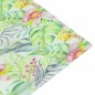 vidaXL Cojín banco de jardín tela Oxford estampado hojas 100x50x3 cm