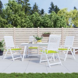 vidaXL Cojines de silla de jardín 4 uds tela Oxford verde 50x50x3 cm