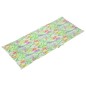 vidaXL Cojín silla de jardín respaldo alto 6 uds tela hojas 120x50x3cm vidaXL Cojín silla de jardín respaldo alto 6 uds tela hojas 120x50x3cm