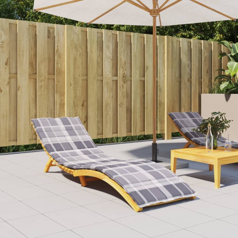 vidaXL Cojín de tumbona de tela Oxford estampado de hojas 200x60x3 cm vidaXL Cojín de tumbona de tela Oxford estampado de hojas 200x60x3 cm