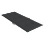 vidaXL Cojín silla de jardín respaldo alto 6 uds tela negro 120x50x3cm vidaXL Cojín silla de jardín respaldo alto 6 uds tela negro 120x50x3cm