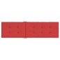 vidaXL Cojín para tumbona rojo (75+105)x50x3 cm