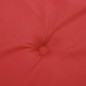 vidaXL Cojín para tumbona rojo (75+105)x50x3 cm