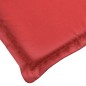 vidaXL Cojín para tumbona rojo (75+105)x50x3 cm
