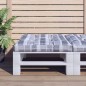 vidaXL Cojín para sofá de palets de tela a cuadros gris 70x70x12 cm vidaXL Cojín para sofá de palets de tela a cuadros gris 70x70x12 cm