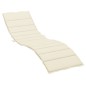 vidaXL Cojín de tumbona de tela Oxford crema 200x70x3 cm vidaXL Cojín de tumbona de tela Oxford crema 200x70x3 cm