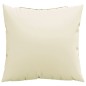vidaXL Cojines decorativos 4 uds tela crema 40x40 cm vidaXL Cojines decorativos 4 uds tela crema 40x40 cm