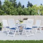 vidaXL Cojines de silla de jardín 6 uds tela Oxford azul 50x50x3 cm vidaXL Cojines de silla de jardín 6 uds tela Oxford azul 50x50x3 cm