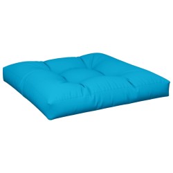 vidaXL Cojín para sofá de palets de tela azul 70x70x12 cm
