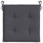 vidaXL Cojines sillas de jardín 2 uds tela Oxford antracita 40x40x3 cm vidaXL Cojines sillas de jardín 2 uds tela Oxford antracita 40x40x3 cm