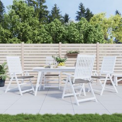 vidaXL Cojines de silla de jardín 4 uds tela Oxford gris 50x50x3 cm