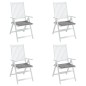 vidaXL Cojines de silla de jardín 4 uds tela Oxford gris 50x50x3 cm vidaXL Cojines de silla de jardín 4 uds tela Oxford gris 50x50x3 cm