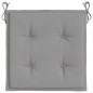 vidaXL Cojines de silla de jardín 4 uds tela Oxford gris 50x50x3 cm vidaXL Cojines de silla de jardín 4 uds tela Oxford gris 50x50x3 cm