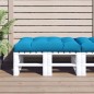 vidaXL Cojín para sofá de palets de tela azul 120x80x12 cm vidaXL Cojín para sofá de palets de tela azul 120x80x12 cm