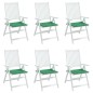 vidaXL Cojines de silla de jardín 6 uds tela Oxford verde 50x50x3 cm vidaXL Cojines de silla de jardín 6 uds tela Oxford verde 50x50x3 cm