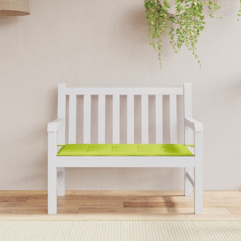 vidaXL Cojín de banco de jardín tela Oxford verde claro 120x50x3 cm vidaXL Cojín de banco de jardín tela Oxford verde claro 120x50x3 cm