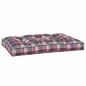 vidaXL Cojín para sofá de palets tela a cuadros rojo 120x80x12 cm vidaXL Cojín para sofá de palets tela a cuadros rojo 120x80x12 cm