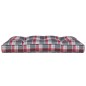 vidaXL Cojín para sofá de palets tela a cuadros rojo 120x80x12 cm vidaXL Cojín para sofá de palets tela a cuadros rojo 120x80x12 cm