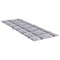 vidaXL Cojín de tumbona de tela Oxford a cuadros gris 186x58x3 cm vidaXL Cojín de tumbona de tela Oxford a cuadros gris 186x58x3 cm