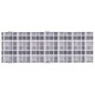 vidaXL Cojín de tumbona de tela Oxford a cuadros gris 186x58x3 cm vidaXL Cojín de tumbona de tela Oxford a cuadros gris 186x58x3 cm