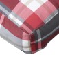 vidaXL Cojín para sofá de palets de tela a cuadros rojos vidaXL Cojín para sofá de palets de tela a cuadros rojos