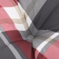 vidaXL Cojín para sofá de palets de tela a cuadros rojos vidaXL Cojín para sofá de palets de tela a cuadros rojos