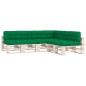 vidaXL Cojines para sofá de palets 7 piezas verde vidaXL Cojines para sofá de palets 7 piezas verde