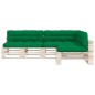 vidaXL Cojines para sofá de palets 7 piezas verde vidaXL Cojines para sofá de palets 7 piezas verde