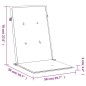 vidaXL Cojín silla de jardín respaldo alto 6 uds tela azul 120x50x3 cm vidaXL Cojín silla de jardín respaldo alto 6 uds tela azul 120x50x3 cm