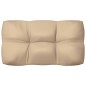 vidaXL Cojines para sofá de palets 7 piezas beige
