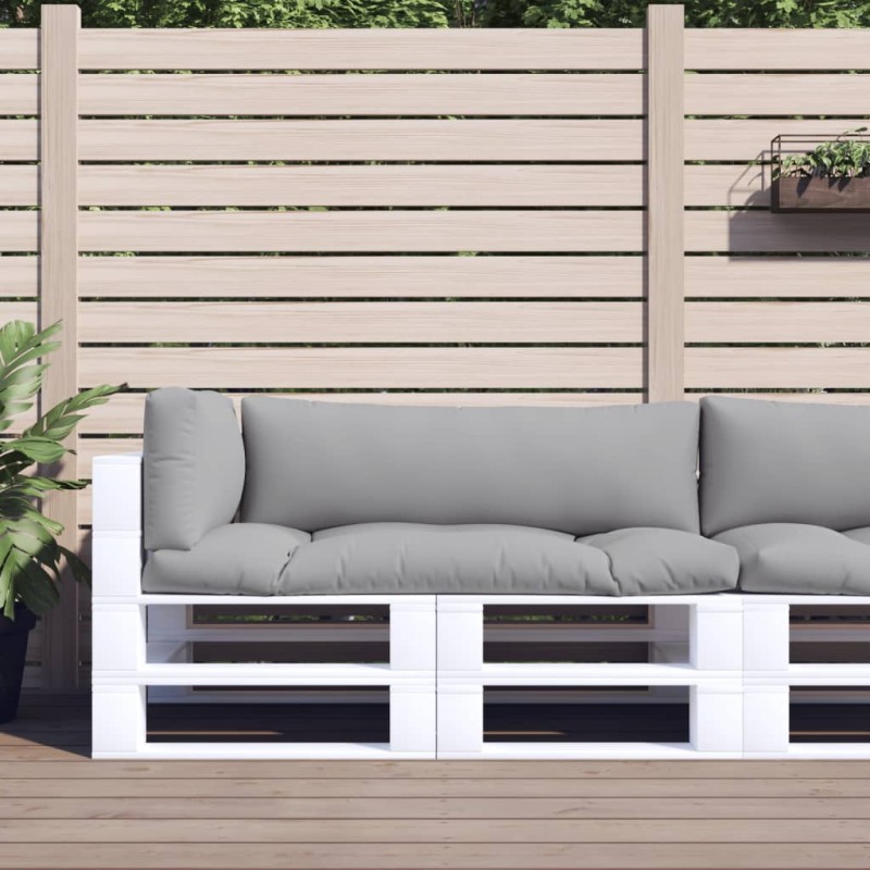 vidaXL Cojines para palets 3 unidades tela gris vidaXL Cojines para palets 3 unidades tela gris